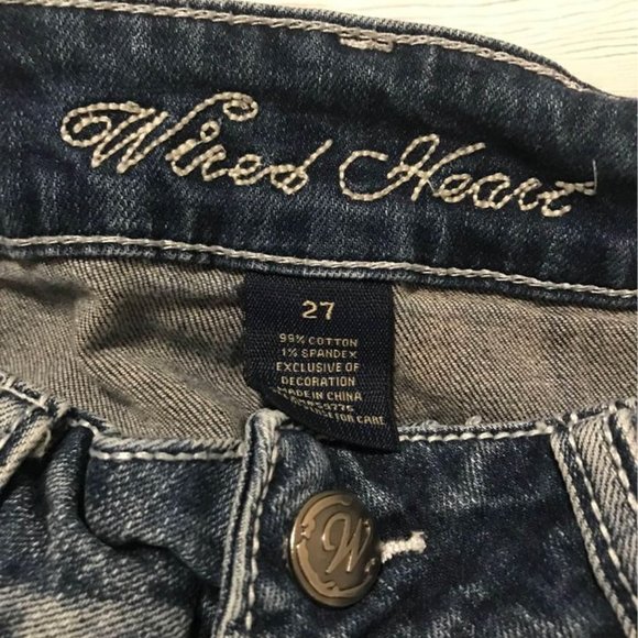 Wired Heart Jeans Size 27 - Picture 2 of 2